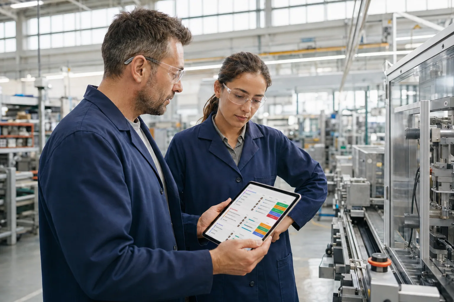Coordination des opérations manufacturières, de la matière première à l'expédition